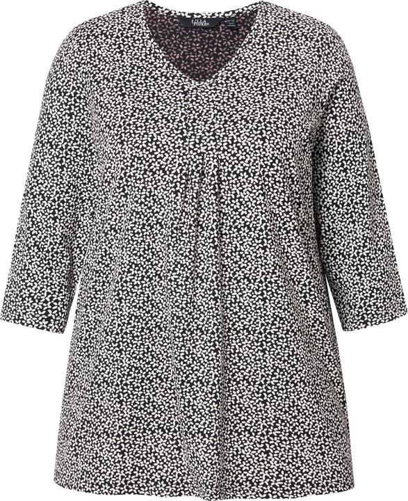 Immagine prodotto Ulla Popken Shirt, Blüten, A-Linie, V-Ausschnitt, 3/4-Arm (46, 48)