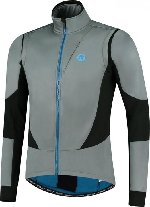 Produktbild Rogelli Brave Fahrradjacke Herren - Rennradjacke - Grau/Schwarz (XXL)