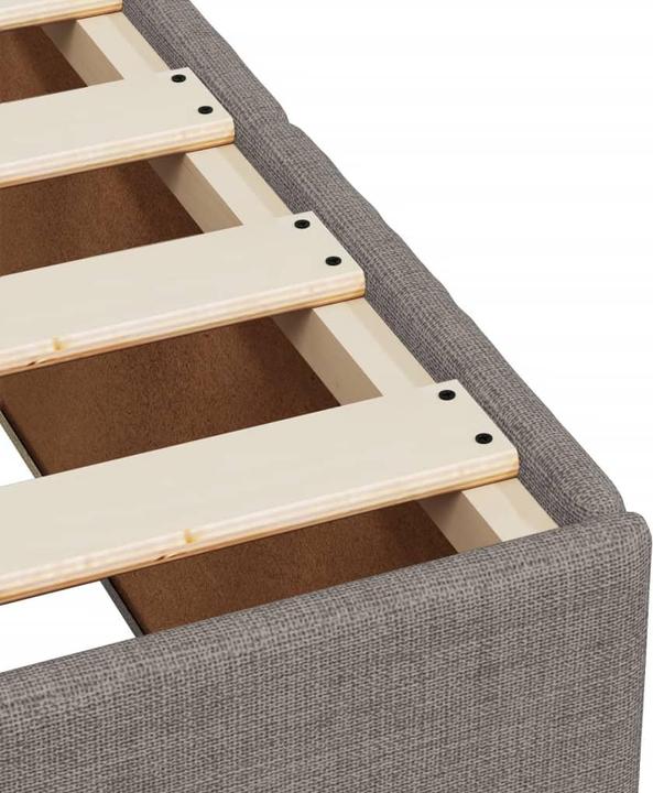 Produktbild vidaXL Bo x springbett mit Matratze 140 x 190 cm Stoff (140 x 190 cm)