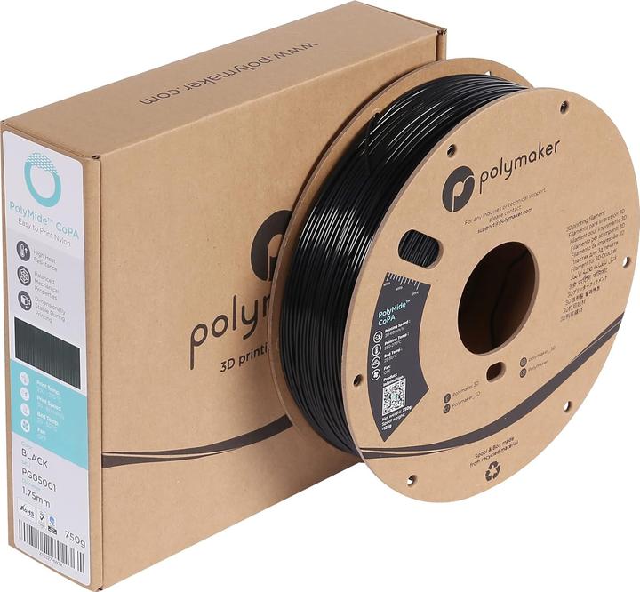 Actual product image Polymaker PolyMide CoPa V2 - Black - 1.75mm (Nylon, 1.75 mm, 750 g)