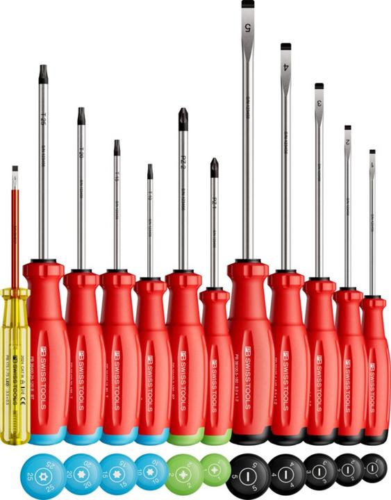 Productafbeelding PB Swiss Tools Schraubenziehersatz PB 38472 (Gleuf, Kruisvormig PZ, TX)