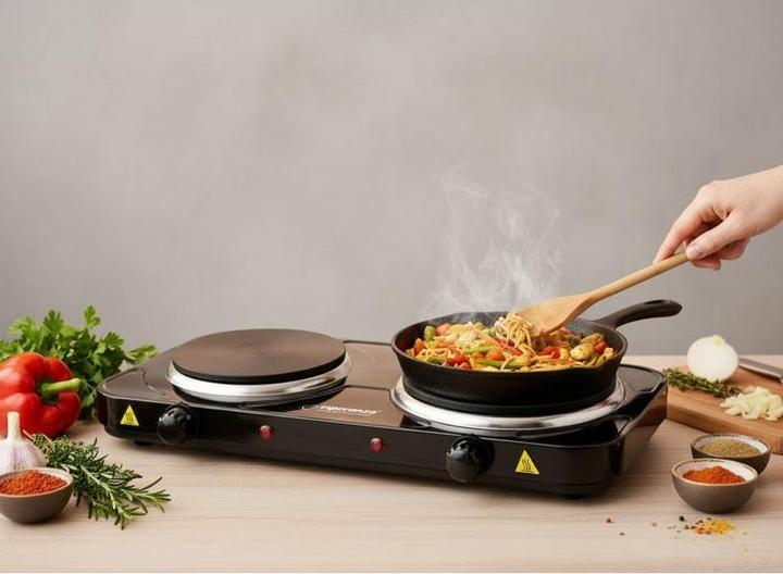 Productafbeelding Esperanza EKH014K Elektrische kookplaat 2 zones (n) Zwart