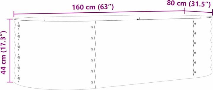 Produktbild vidaXL Metallpflanzer