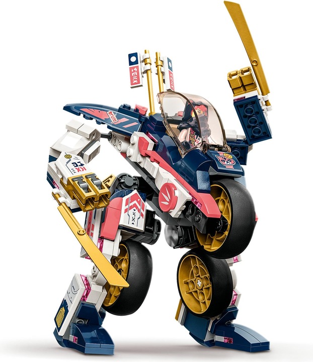 Actual product image LEGO Ninjago Sora's Mech transforms into a racing bike (71792). (71792, LEGO Ninjago)