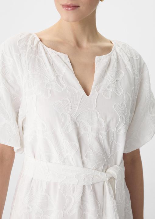 Produktbild Comma Kleid Midi-Kleid aus Viskose mit Stickerei und Ballon-Ärmeln (36)