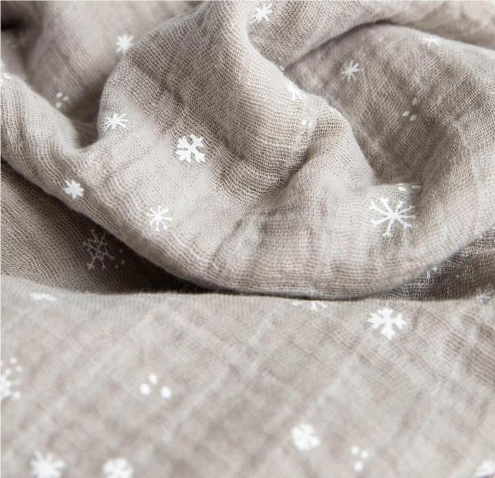 Produktbild little unicorn Pucktuch Snow Flurries (120 cm, 120 cm)