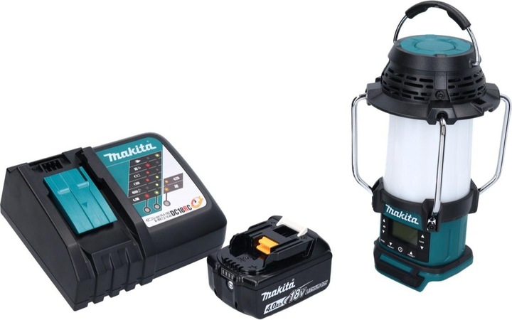 Produktbild Makita DMR 055 RM1 Akku Radio 18 V FM mit Laterne 360° Taschenlampe + 1x Akku 4,0 Ah + Ladegerät (FM, AM)