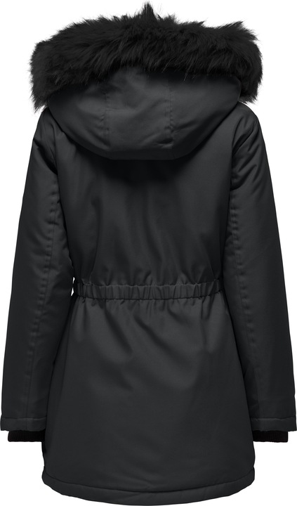 Image du produit Only Capuche avec bord en fausse fourrure amovible Poignets côtelés Parka Longue parka (M)