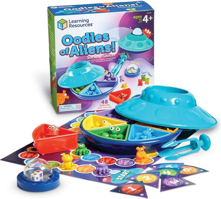 Actual product image Learning Resources - Oodles of Aliens! Sorting Saucer (LSP5546-SCA)