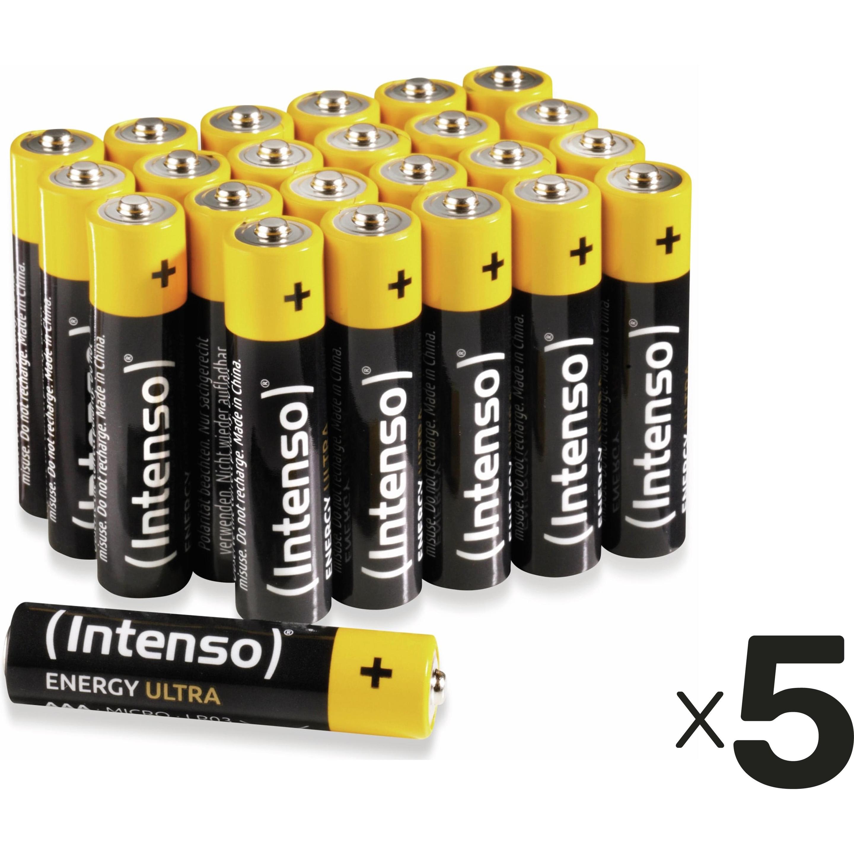 Intenso Batterie-Set Energy Ultra, AAA LR03, 120 Stück (120 Stk., AAA), Batterien + Akkus