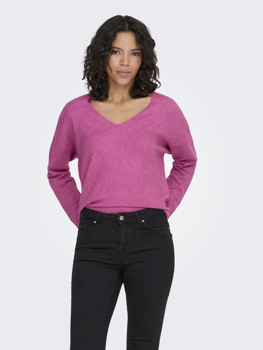 Produktbild Only V-Ausschnitt Strickpullover Strickpullover (XL)