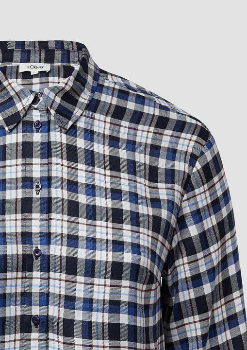 Immagine prodotto s.Oliver Bluse Karierte Hemdbluse mit Raffung am Rücken (46)