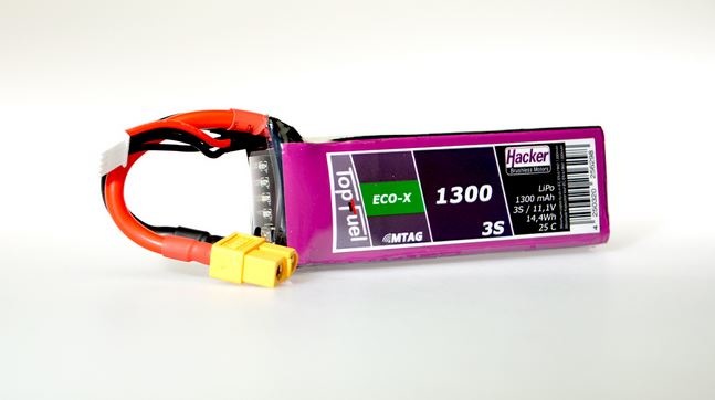 Image du produit Hacker LiPo Pack TF ECO-X 1300mAh 3S MTAG (11.10 V, 1300 mAh)