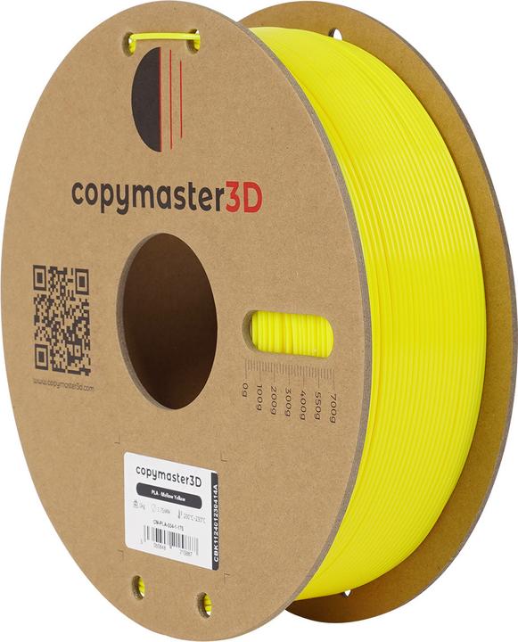 Image du produit Copymaster3D PLA Filament for 3D Printer, 1.75 mm, Yellow (PLA, 1.75 mm, 1000 g, Jaune)