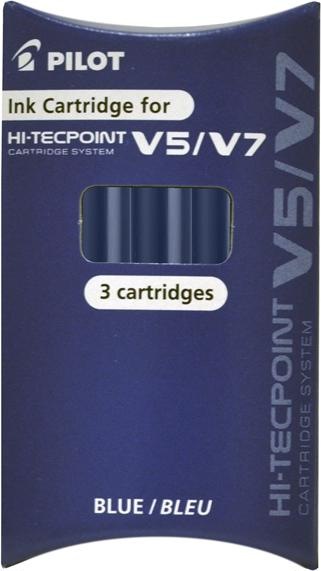 Produktbild Pilot Tintenpatronen fr Tintenroller V5/V7, blau (Nachfülleinheit, Blau)