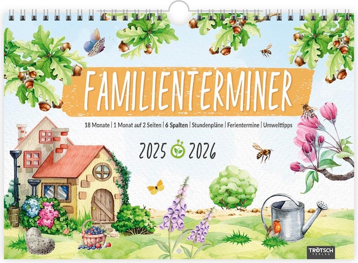 Produktbild Trtsch Familienterminer Landgre fr 18 Monate 2025/2026 (30 x 21 cm, Deutsch)