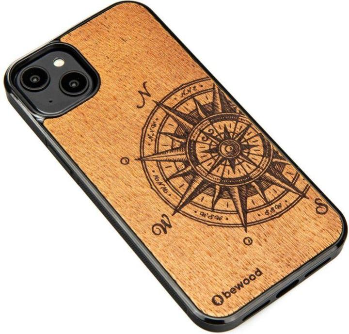 Actual product image Bewood Traveler Merbau wooden case for iPhone 15 Plus (Apple iPhone 15 Plus)