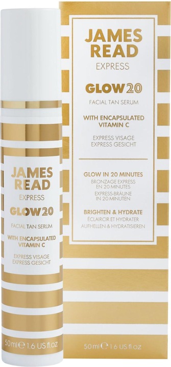 Image du produit James Read GLOW20 Facial Tan Serum Sérum pour le visage 50 ml Femme (Serviette autobronzante, 50 ml)