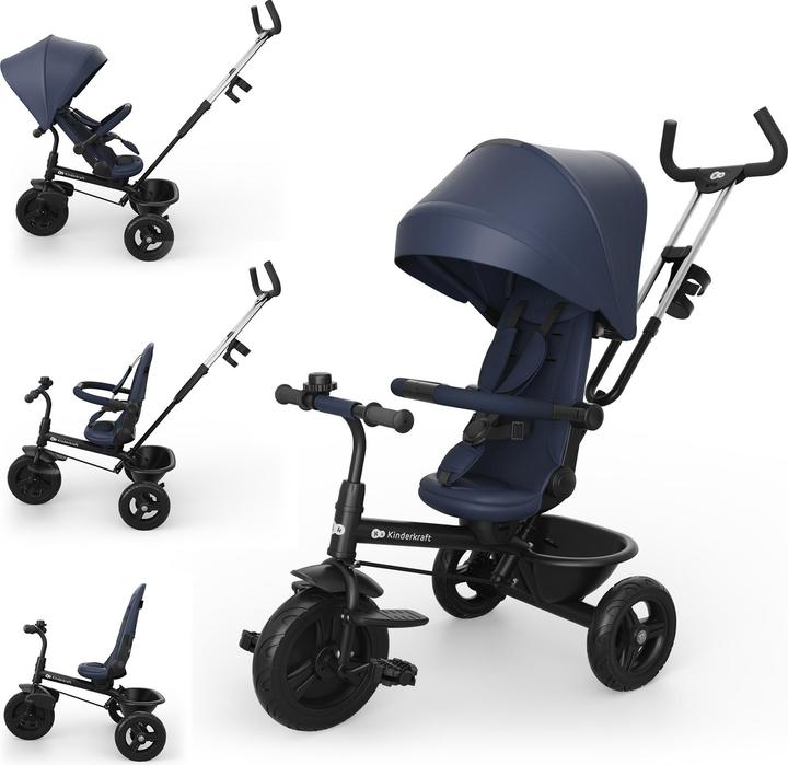 KinderKraft Tricycle ASTON 2 PLUS Navy