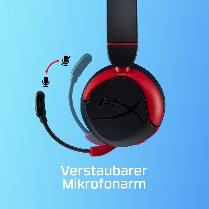 Actual product image HyperX 7G8F1AA Cloud Mini Kids Wireless Black (Wireless, Cable)