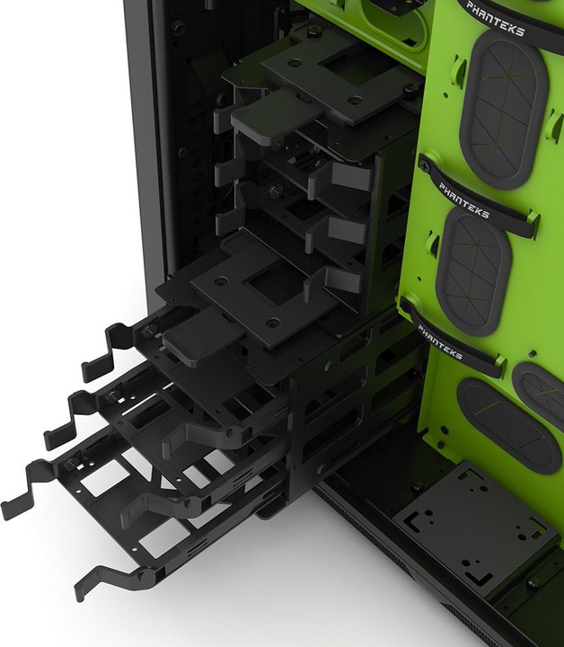 Produktbild Phanteks Enthoo Primo Special Edition, schwarz/grün (E-ATX, mATX, ATX)