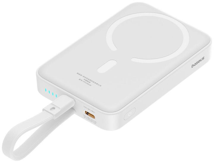 Actual product image Baseus Powerbank Magnetic Mini 10000mAh 20W MagSafe (white) (10000 mAh, 20 W, 37 Wh)