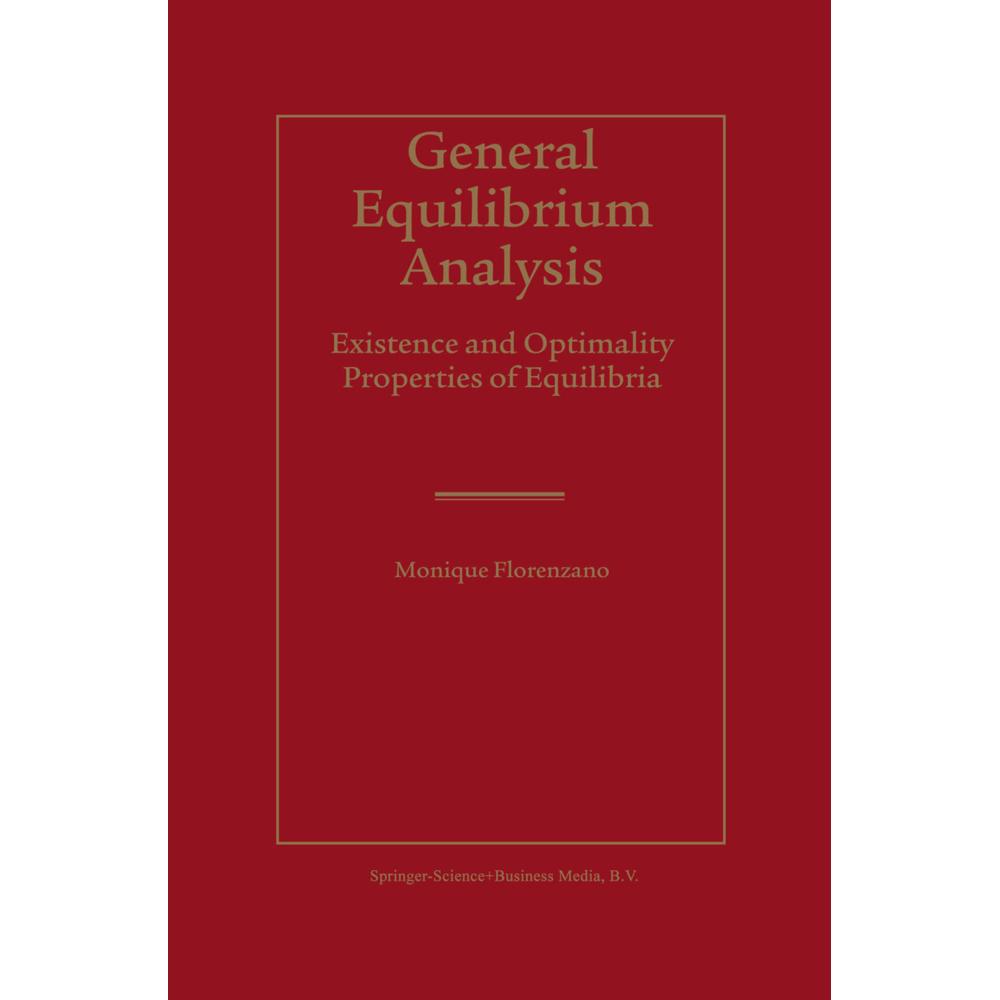 Thumbnail - General Equilibrium Analysis, Fachbücher von Monique Florenzano