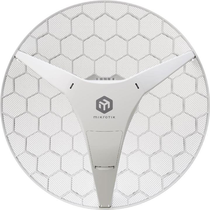 Actual product image MikroTik WLAN-Bridge LHG 5 axD, mounting: mast, power supply (1200 Mbit/s)