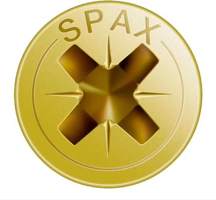 Produktbild Spax Senkmultikopf Kreuzschlitz Z2 Vollgewinde Yellox (500 Schrauben pro Stück)