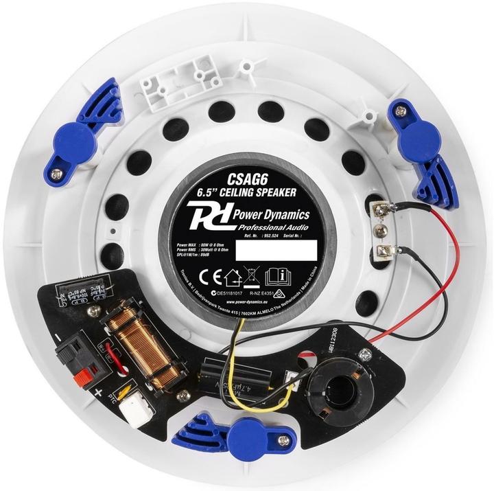 Image du produit Power Dynamics Haut-parleur de plafond CSSG6 6.5 pouces blanc (1x 30 W)