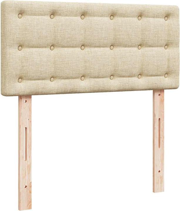 Produktbild VidaXL Bo x springbett mit Matratze 90 x 190 cm Stoff (90 x 190 cm, 90 x 190 cm)