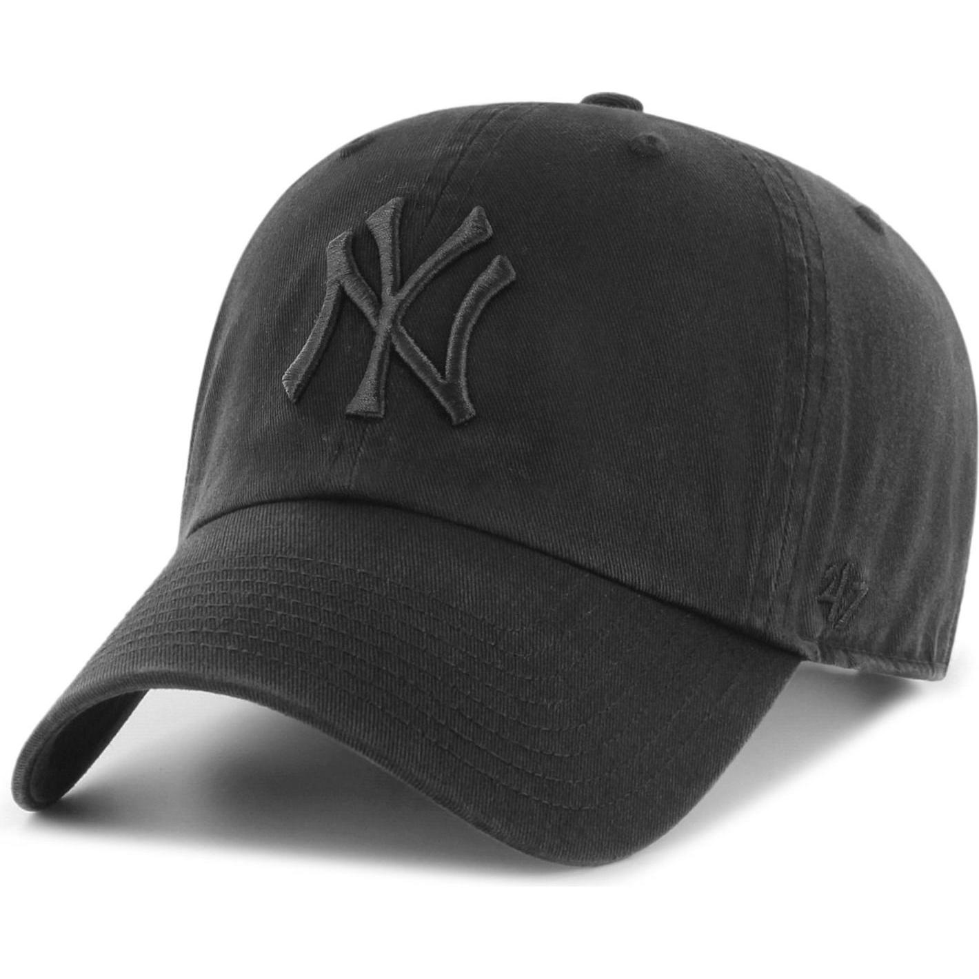 47 Brand, Herren, Cap, Clean Up New York Yankees, Schwarz, (One Size)