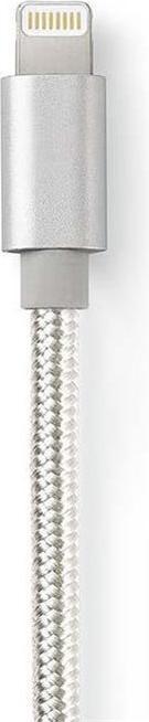 Produktbild Nedis CCTB39300AL30. Produktfarbe: Aluminium, Anschluss 1: USB A, Anschluss 2: Lightning. Verpackungsart: (3 m, USB 2.0, 12 W)