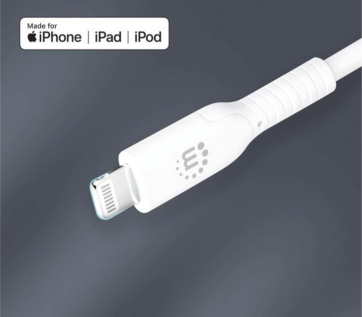 Produktbild Manhattan USB-C auf Lightning Sync-/Ladekabel (0.50 m, USB 4.0, 28 W)