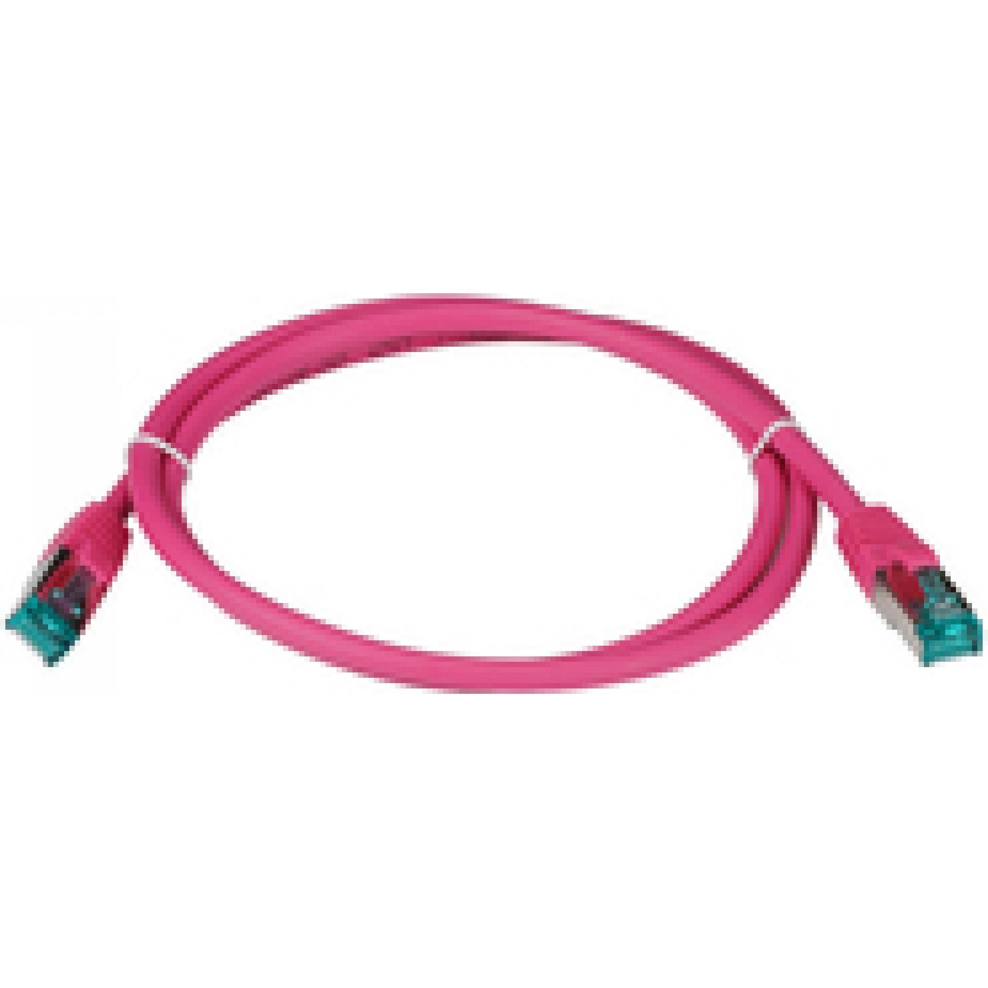 EFB Elektronik RJ45 Patchkabel S/FTP, Cat.6A, LSZH, 40m, magenta Das geschirmte Cat.6A RJ45 Patchkabel gewährleiste (S/F...