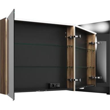 Thumbnail - burgbad, Spiegelschrank, Eqio Spiegelschrank mit horizontaler LED-Beleuchtung und Waschtischbeleuchtung, 2 Türen, 90