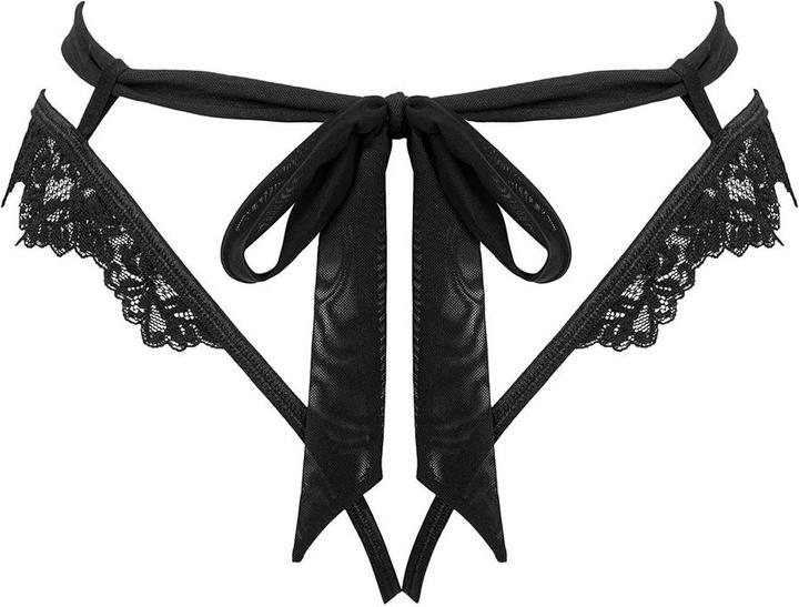 Produktbild Obsessive Setilla Crotchless Panties - Black (S, M)