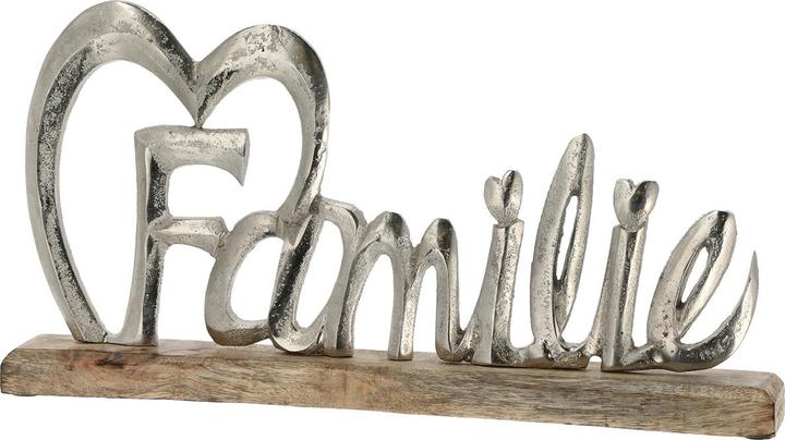 Natura Punto Aufsteller Schriftzug Familie (42 x 21 x 5 cm)