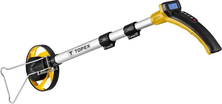 Topex Kilometerzähler mit 2xAAA LCD-Display, Masse in Metern oder Zoll (31C800)