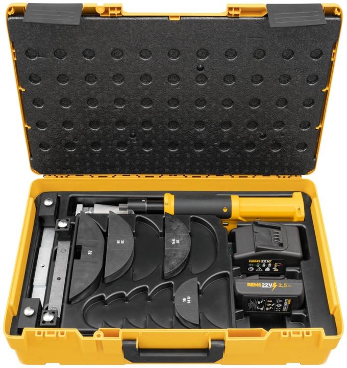 Rems Hydro-Swing 22V Set 16-20-25/26-32 cordless pipe bender for copper + composite pipes