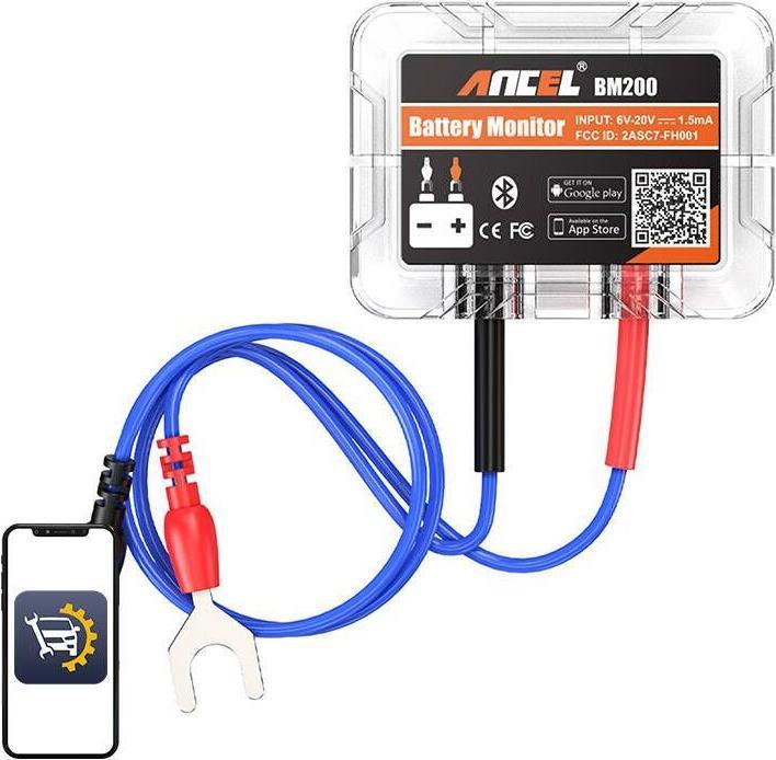 Ancel Bluetooth Battery Tester BM200