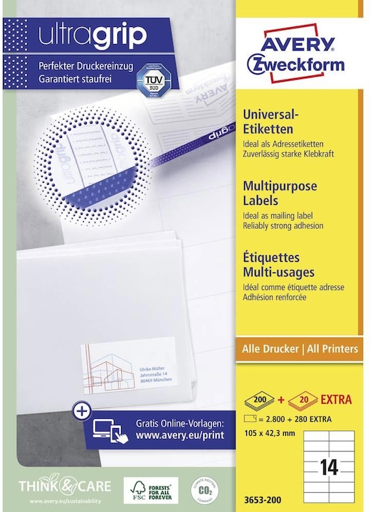 Productafbeelding Avery Universele etiketten