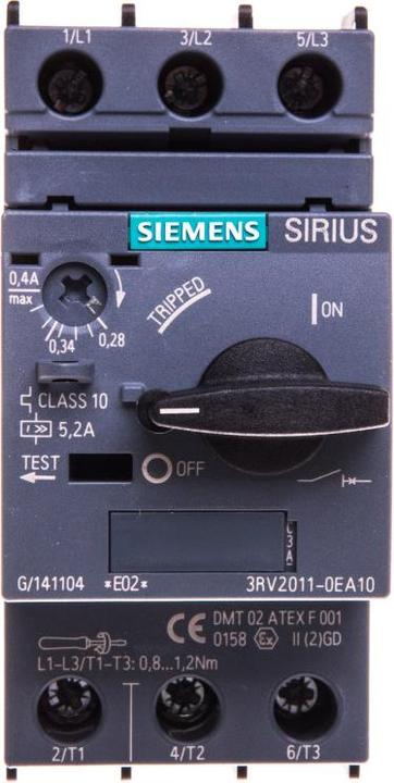Produktbild Siemens Leistungsschalter für Motorschutz 0,4A