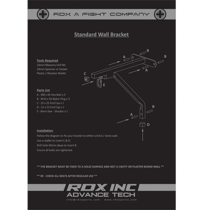 Produktbild Rdx X1 White Steel Wall Bracket
