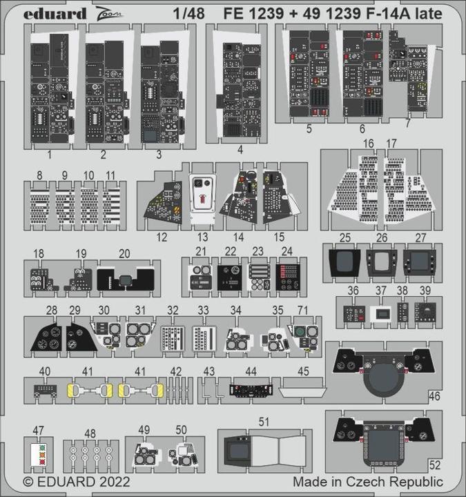 Produktbild Eduard F-14A late for TAMIYA
