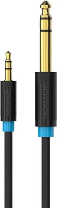Actual product image Vention BABBG 3.5mm TRS Male to 6.35mm Male Audio Cable 1.5m Black (1.50 m)