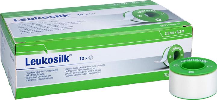 Actual product image BSN LEUKOSILK 9.2MX2.5CM, 12 pcs PFL (12 x)