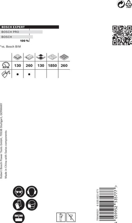 Produktbild Bosch Professional Zubehör EXPERT Tough Material Lochsäge, 65 x 60 mm (6.5 Zentimeter)