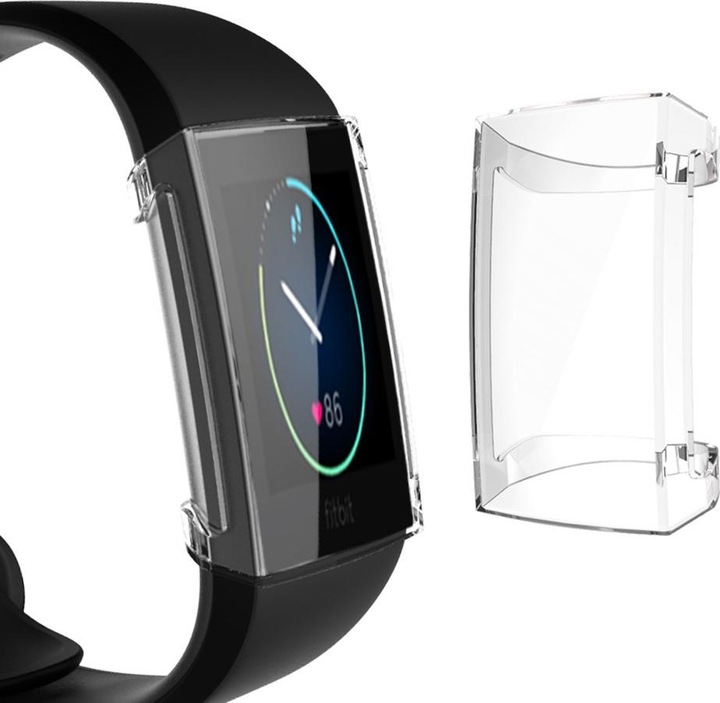 Actual product image Cover-Discount Fitbit Charge 4 - Rubber Protection Case transparent