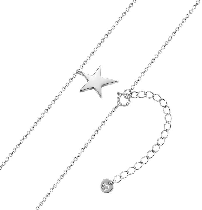 Immagine prodotto Glanzstücke München Collana da donna con stella in argento - 34514 (Argento, 40 - 45 cm)